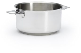 De Buyer - Casserole en inox MILADY TWISTY amovible - Diamètre 16 cm -, Gris