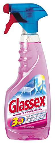 Glassex Detergente gafas con Vinagre - 12 piezas de 500 ml [6 l]