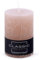 DONAU HOME - Bougie pilier rustique - Rose poudré - 1 pièce - 10 x 7 cm de diamètre - Non parfumées - Pour décoration dans le salon, la salle de bain - Durée de combustion : 49 heures - Bougie