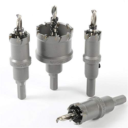 Coffrets de forets Hole Opener Alloy Metal Plate Drill Bit Security Door Hand Drill Steel Plate Reamer 17mm/23mm/27mm/29mm/51mm/53mm -M25-27mm