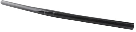 Fahrrad gerade Lenker, 25,4x580MM Carbon faltbar Mountainbike Rennrad Lenker Fahrrad Fahrradzubehör(Glänzend Schwarz)