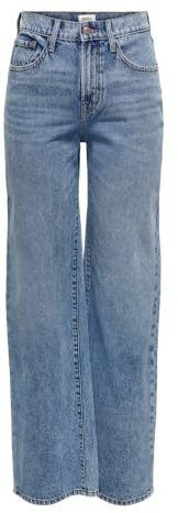 ONLY Female Jeans mit weitem Bein ONLHOPE Hohe Taille Weiter Beinschnitt Jeans