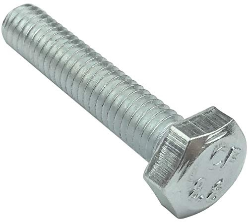 AERZETIX - C47269 - Satz von 100 stück - bolzen schrauben sechskantschrauben M4x20 - mit sechskantkopf - Ø4x20mm - DIN 933 - klasse 8.8 - aus verzinktem stahl - heimwerken - montagewerkzeug eisenwaren