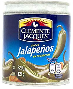 Chiles jalapeños enteros encurtidos en lata 220 g pack 2 abre fácil picor medio para tacos nachos hamburguesas pizzas y salsas
