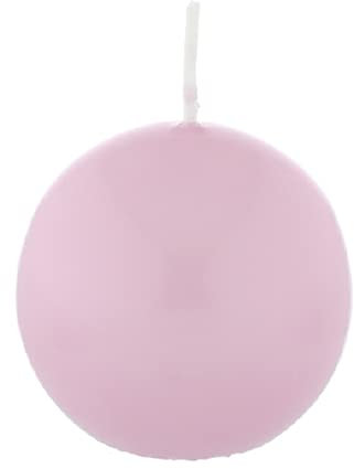 Kugelkerzen Rosa, Ø 40 mm, 12 Stück, dt. Kerzen in RAL Kerzenqualität, Kein rußen und Tropfen