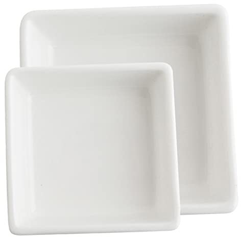 Alipis 2stücke Quadratische Schalen Aus Keramik Stilvolle Snack Und Dipp-schalen Für Partys Und Alltag Und Große Für Sauce Snacks Und Beilagen