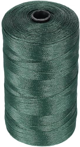 Garneck Braided Fishing Line Nylonschnur Angelnetzschnur Mehrzweck-Nylonseil Zum Ziehen Werfen Und Weben Von Fischernetzen Für Netzreparatur Schuhreparatur Und Drachenbespannung 1 Rolle
