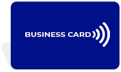 Biglietto da Visita Digitale Pvc Contacless NFC (Blu)