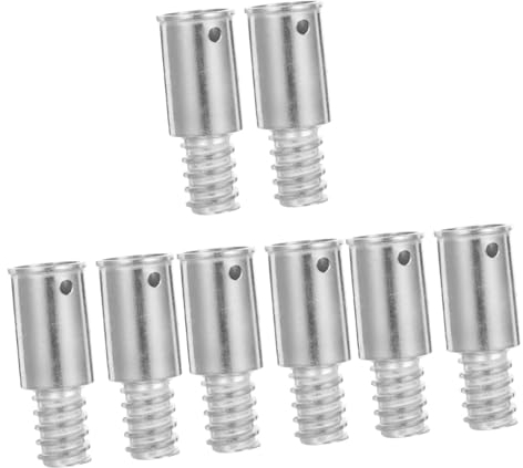 Warmhm 8stücke Gewindeverbindung Für Besenstiele Aluminiumadapter Für Und Reinigungsgeräte Installieren Vielseitig Einsetzbar Geeignet Für Metallstangen Und Verlängerungsrohre