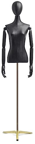 VNNHGB Schaufensterpuppenkörper, weibliche Modelle für Bekleidungsgeschäfte, höhenverstellbar, echtes Leder, Kleidermodelle, Display (Goldtriangle)