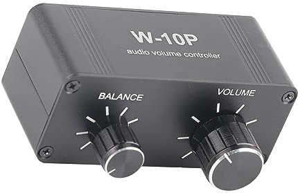 Mini Preamplificador de Audio Estéreo y Amplificador de Auriculares con Salida Jack de 3,5 Mm - Amplificador C Act y Controlador de Volumen para Todos los Dispositivos de Audio