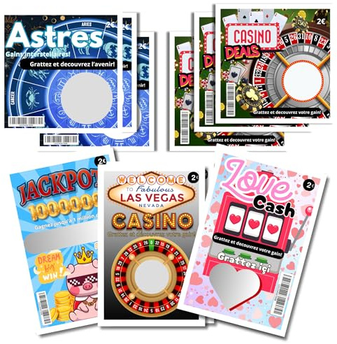 Rubbelkarten für Schwangerschaft, Ticketspiele zum Rubbeln Baby kommt bald, 12 Stück, Vegas, Astrologie, Jackpot, Fälschungsspiele