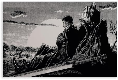 Poster cinematografico Berserk 1997, vintage (9), poster su tela, decorazione da parete, decorazione per soggiorno, camera da letto, 20 x 30 cm