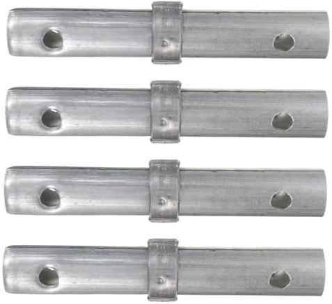 NUOBESTY 4 Perni di Collegamento per Impalcature in Acciaio Argento, Accessori per Ponteggio, Connessione Stabile e Sicura per Ambienti di Costruzione