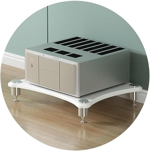 Multifunktionaler Audio-Schrank mit Bildschirm, TV-/Hi-Fi-/AV-Rack, 1-lagig, Unterhaltungs-Media-Einheit, stilvolle Aufbewahrungslösung für Wohnzimmer, platzsparendes Design