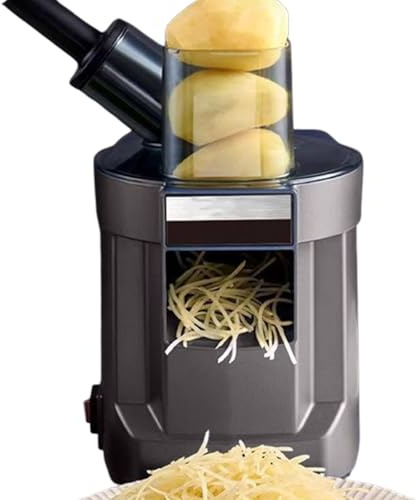 lealovengzh 3-in-1 Electric Food Processor - Vegetable Cutter, Slicer, Grater | 100w Automatic Vegetable Cutter Commercial Vegetable and Fruit Chopper, for Onions, Potatoes, Cabbage, Lemon C