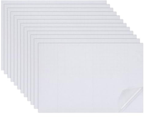 sourcing map Lot de 12 feuilles de papier peint autocollant en PVC pour maison de poupée miniature, mini décoration murale pour maison de poupée, table de sable, accessoires de modèle 30 x 20 cm (gris
