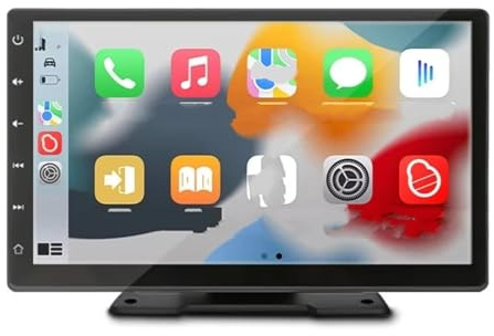 Auto Rückfahrkamera Rückfahrkamera 9 Zoll Radio Multimedia Videoplayer CarPlay Android IPS Touchscreen AUX Eingang Bluetooth Universell(9inch with Camera)