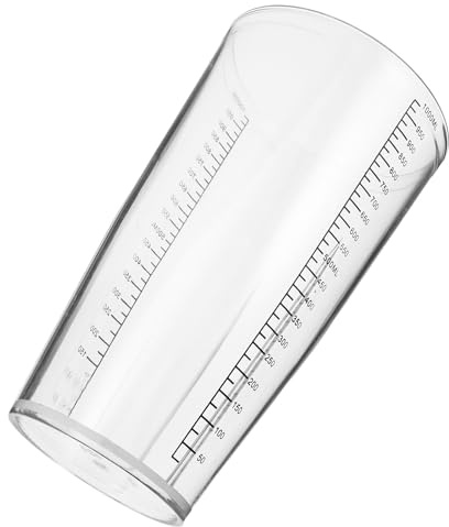 GLEAVI Bicchiere Frullatore in Plastica Graduato Trasparente Contenitore Frullatore di Ricambio Facile da Pulire per Uso Personale e Professionale
