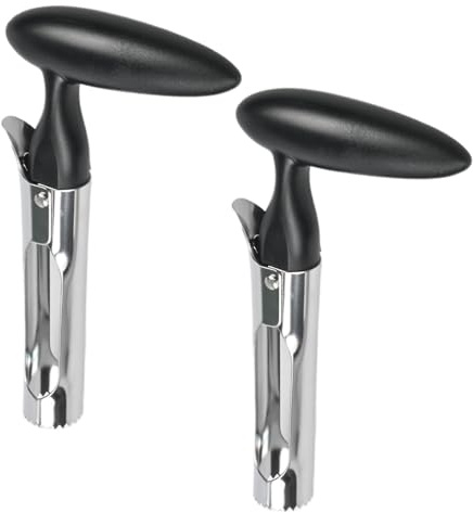 2 Pcs Premium Apple Corer - Stainless Steel Fruit Core Remover with Ergonomic Anti-Slip Handle - Easy to Use Apple Corer Remover Tool for Kitchen, Baking and Snacks