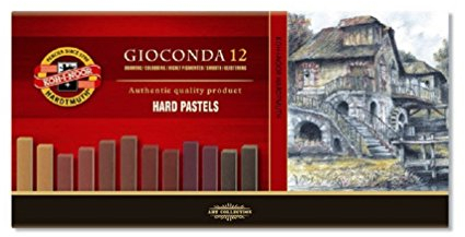 KOH-I-NOOR GIOCONDA 8122 Harte Künstler-Pastellkreide Set in Brauntönen