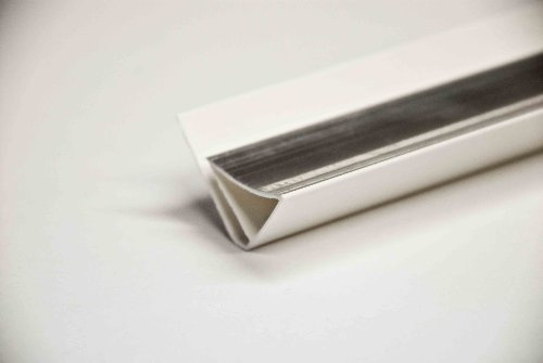 5mm WALL AND CEILNG PANELS SCOTIA CEILING TRIM IN SILVER. USED WITH WATERPROOF BATHROOM WALL PANELS FOR SHOWER ROOMS AND BATHROOMS