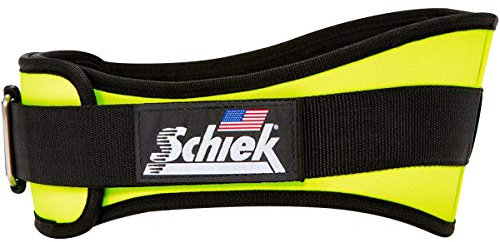 Schiek Sports Fitnessgürtel Modell 2006 in Neongelb Alle Größen (S)