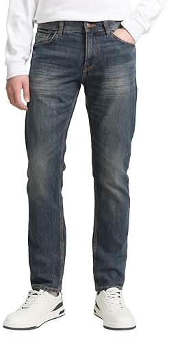 TOM TAILOR Herr jeans 202212 Marvin Straight, 10281 - Mid Stone Wash Denim, 31W / 34L