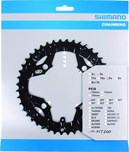 Shimano FC-MT300 Kettenblätter, Black, 44 Zähne
