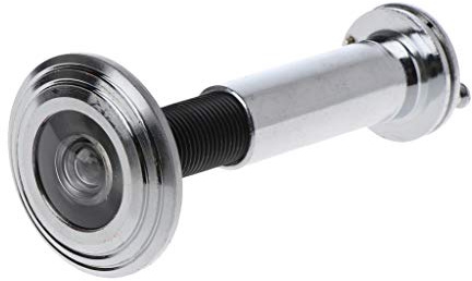 Adjustable Security Peephole, 220 Degree Wide Angle Door Viewer with Privacy Cover