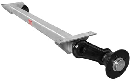 Knott Essieu Non freiné VG7-L pour remorque légère 750 kg, entraxe 1070 mm et moyeux 1370 mm, perçage 4x100. Suspension à Torsion idéale pour rénover ou réparer Votre remorque.