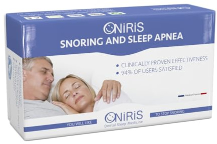 ONIRIS – Orthèse Anti Ronflement - Validé Cliniquement pour l Apnée Du Sommeil - Made in France - Gouttière dentaire - Orthèse d avancée Mandibulaire – Agit sur les causes d’un Mauvais Sommeil.