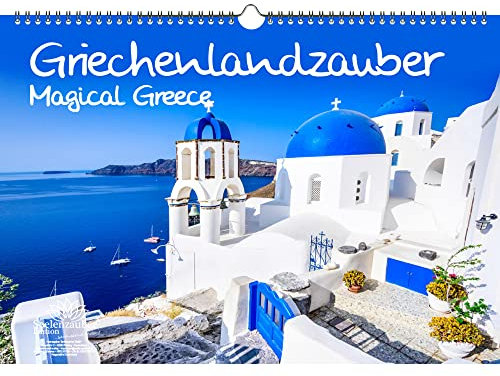 Greklands magi evighetskalender DIN A3 Grekland – sinnesmagi