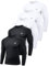 MEETWEE Kompressionsshirt Herren, Langarm Funktionsshirt Männer Sportshirt Training Fitnessshirt Atmungsaktiv Laufshirt Unterhemd für Laufen Jogging Sport Turnhalle