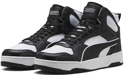 PUMA Sneakers unisex RBD Break MID, bianco nero bianco, 40, Puma White Puma Black Puma White, 41 EU