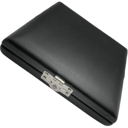 Schwarze Oboenrohr Aufbewahrungsbox für 6 Rohrblätter aus Pu | Holzkern, Sichere Verschlusslösung, Kompakte Form zum Einfachen Verstauen und Mitnehmen