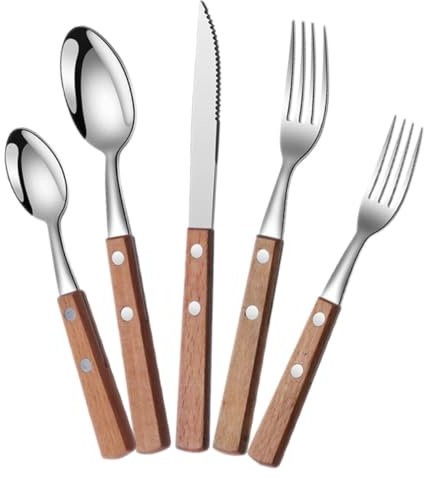CHILDWEET Servierbesteck Set Mit Löffeln Und Gabeln Für Buffets Und Partys Wiederverwendbares Besteck Aus Für Küche Und Restaurant