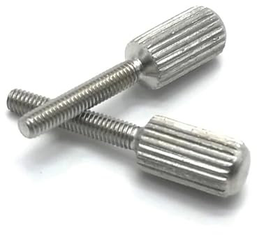 Haroar 2/3/4/5 Stück M2 M2.5 M3 M4 M5 M6 SUS304 Edelstahl Rändelschrauben mit kleinem Kopf GB836 Rändelschraube von Hand anziehen(2Pcs M6x30)