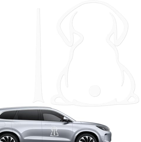Dog Windshield Rear Wiper Decal | Moving Tail Funny Windshield Sticker,Cute Dog Waving Tail Rear Window Adhesive Sticker for Women