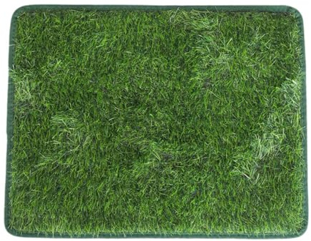 Baoblaze Césped Artificial para orinar para Perros, Inodoro para Mascotas, Orinal, Bandeja para orinar, Alfombra de césped Artificial para Porche, terraza, 80cmx100cm