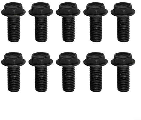 Lot de 10 vis à lame de scie M6 M7 M8 à gauche en acier au carbone galvanisé pour pièces de machine à découper (6 mm)