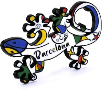 BDM - Imán de Barcelona, Sagrada Familia, Parque Güell, Recuerdos de Viaje, Mosaico Gaudí, Museo Dalí, Souvenir Barcelona - Modelo 15