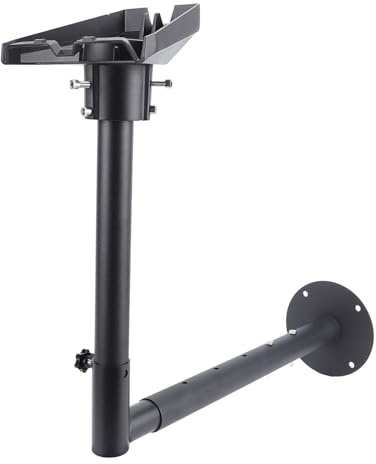 Drfeify Kit di Montaggio Satellitare Rettangolare, Acciaio Resistente agli Agenti Atmosferici, Supporto su Palo Regolabile a 360 Gradi per Antenne Paraboliche di Terza Generazione, Ideale per