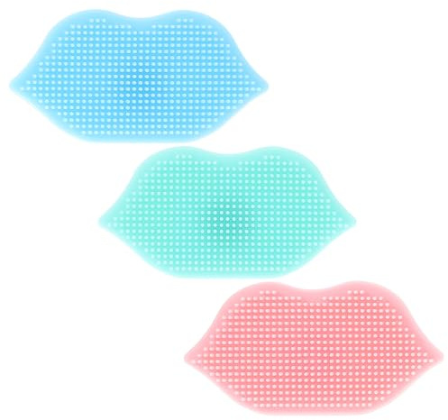 Manual Silicone Facial Cleansing Brush Set, 3 Pieces for Women | Gentle Exfoliating and Deep Cleansing, Compact Lightweight with Suction Cup Design, Daily Skincare Routine Travel Use