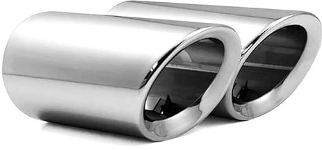 CodaScarico Terminali Scarico Silenziatore Con Per VW Per JETTA Per SAGITAR Per POLO Per GOLF 7 Per Passat Per Tiguan Per BMW 325i 328i Per Q5/A4/A3 TuboScarico(68mm Black)