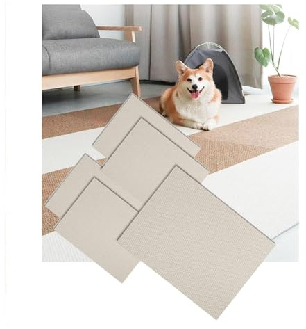 Självhäftande mattor, Mattor DIY Tvättade halkfria fyrkantiga golv Skydda mjuk matta 10(E)