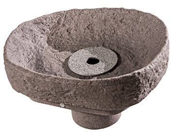GreenLife Springbrunnenset für Dekor-Regenspeicher Hinkelstein, granitrot, 47 x 47 x 37 cm, G0001747
