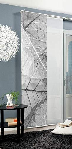 Home fashion BLATTARI, Polyester, grau, 245x60 cm