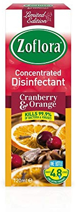 Zoflora Concentrated Disinfectant Cranberry & Orange 120ml
