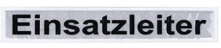 RescPol Rückenschild Einsatzleiter - 30 x 5cm - weiß